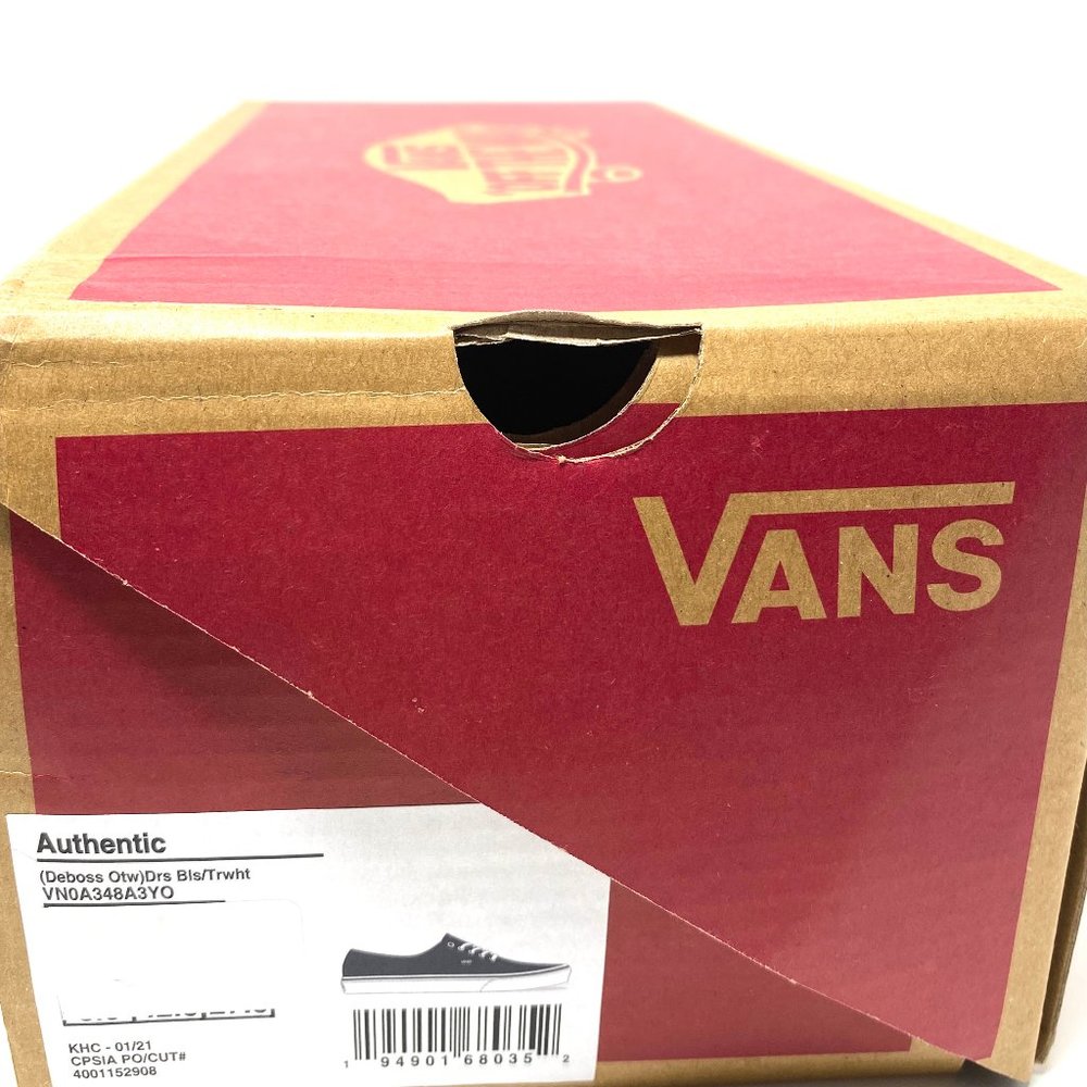 VANS Mens Size VN0A348A3YO Authentic Deboss OTW Drs Blue Suede Skate Low Sneaker - Picture 10 of 10